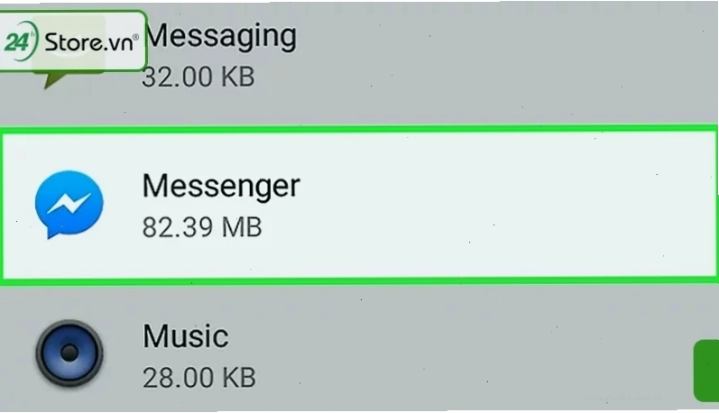 Mở quyền truy cập bộ nhớ cho Messenger trên Android