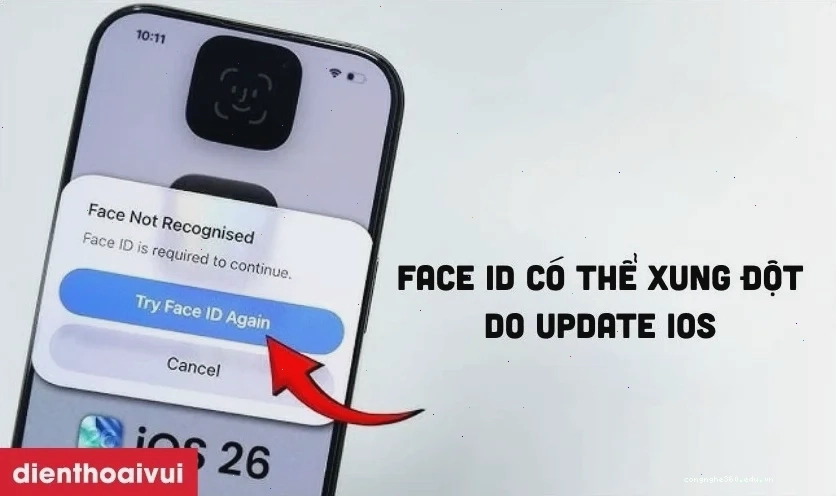 Nguyên nhân do đâu khiến iPhone bị mất Face ID - Lỗi iOS
