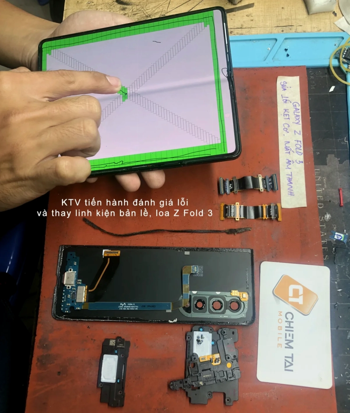 Nguyên nhân khiến Z Fold 3 không thể gập mở hoàn toàn màn hình