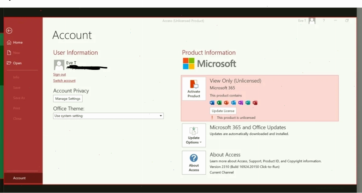 Nguyên nhân lỗi Unlicensed Product Microsoft Office