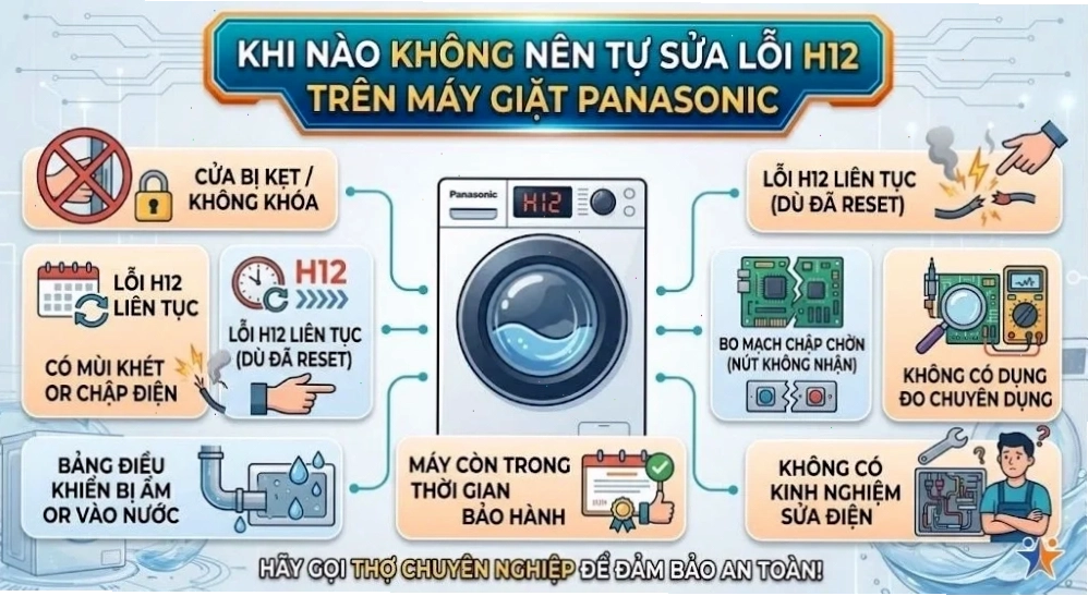 Những trường hợp không nên tự sửa lỗi H12
