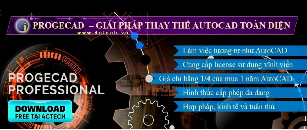 ProgeCAD cung cấp giải pháp thay thế AutoCAD hiệu quả
