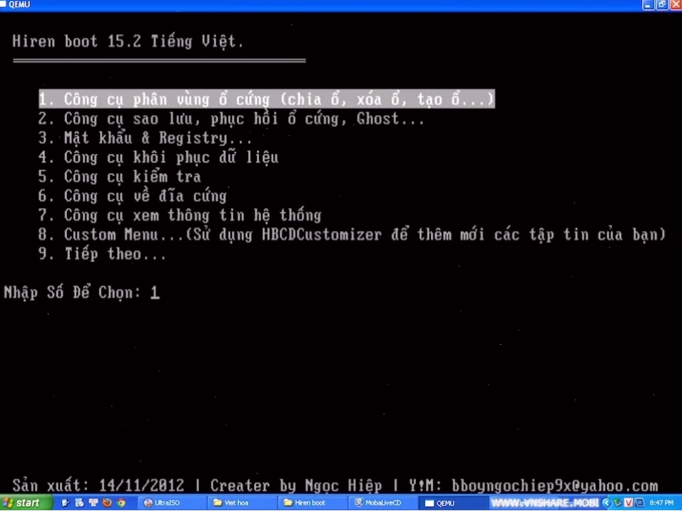 Quy trình sửa lỗi Win 7 bằng USB Boot
