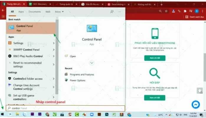 Sử dụng Open and Repair để sửa lỗi file Excel bị hỏng