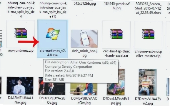 Sử dụng phần mềm All in one Runtimes để khắc phục lỗi 0xc00007b