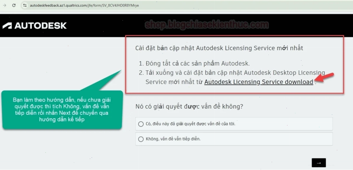 Sửa lỗi Autocad License Manager