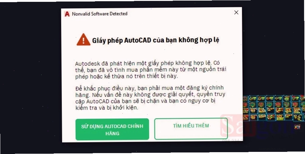 Sửa lỗi bạn không còn quyền truy cập AutoCAD