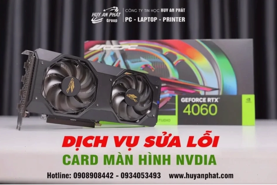 Sửa lỗi card màn hình nvidia laptop