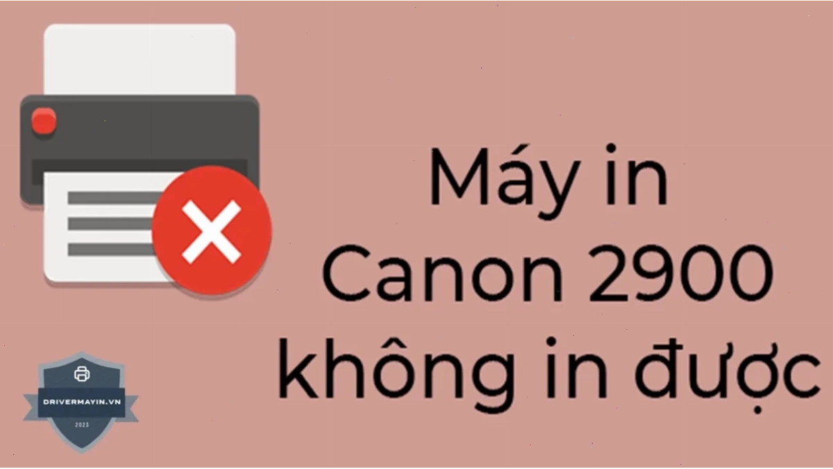 sửa lỗi máy in canon 2900 không in được
