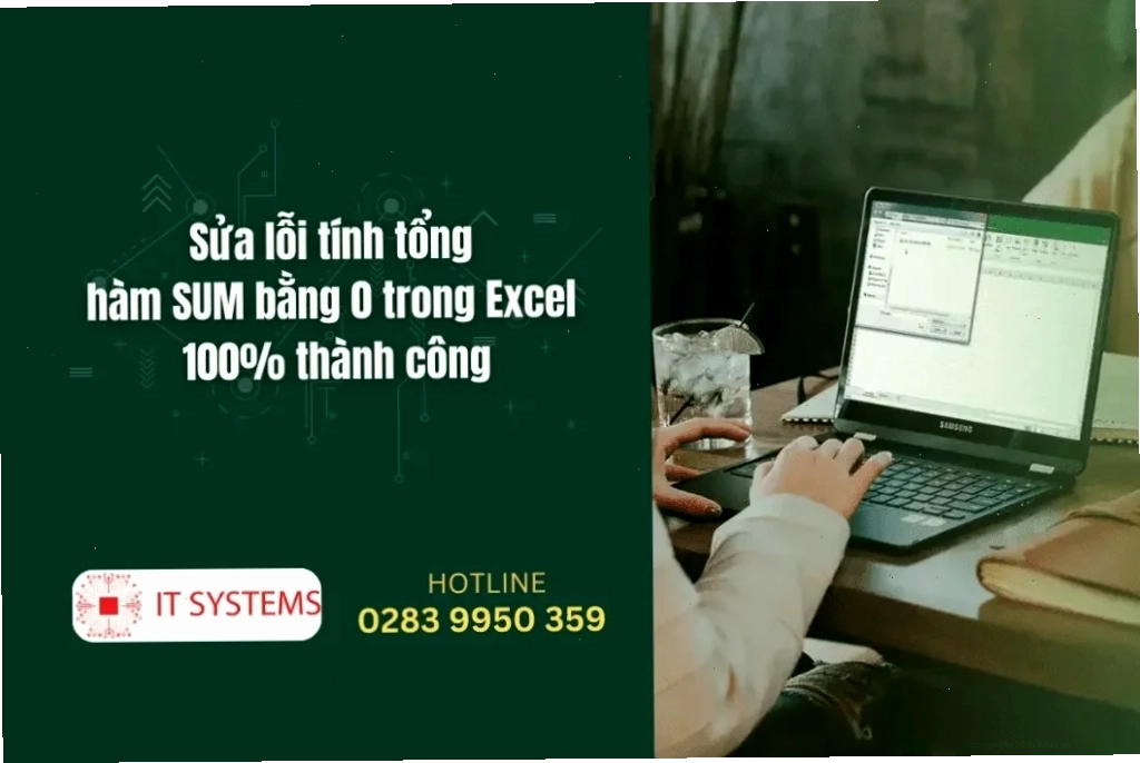 Sửa lỗi tính tổng hàm SUM bằng 0 trong Excel 100% thành công