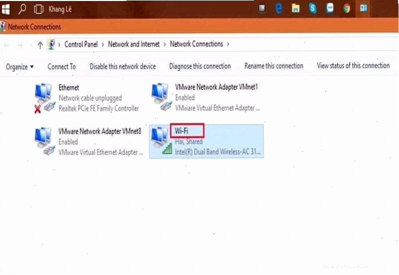Tắt Internet Network Adapter khi không sử dụng để tránh xung đột mạng