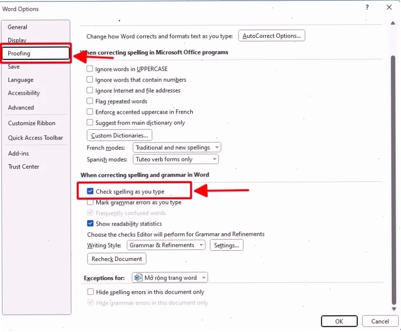 Tắt tùy chọn Border lines trong AutoCorrect Options để sửa lỗi dấu gạch ngang trong Word