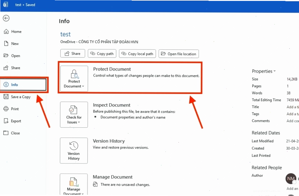 Thay đổi thuộc tính tệp tin trong hệ thống Windows để sửa lỗi read only trong Excel