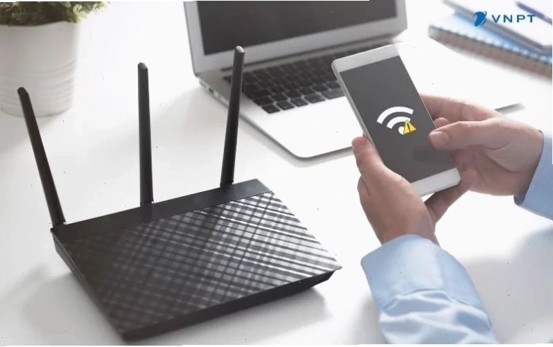 Tín hiệu Wifi yếu gây lỗi chấm than