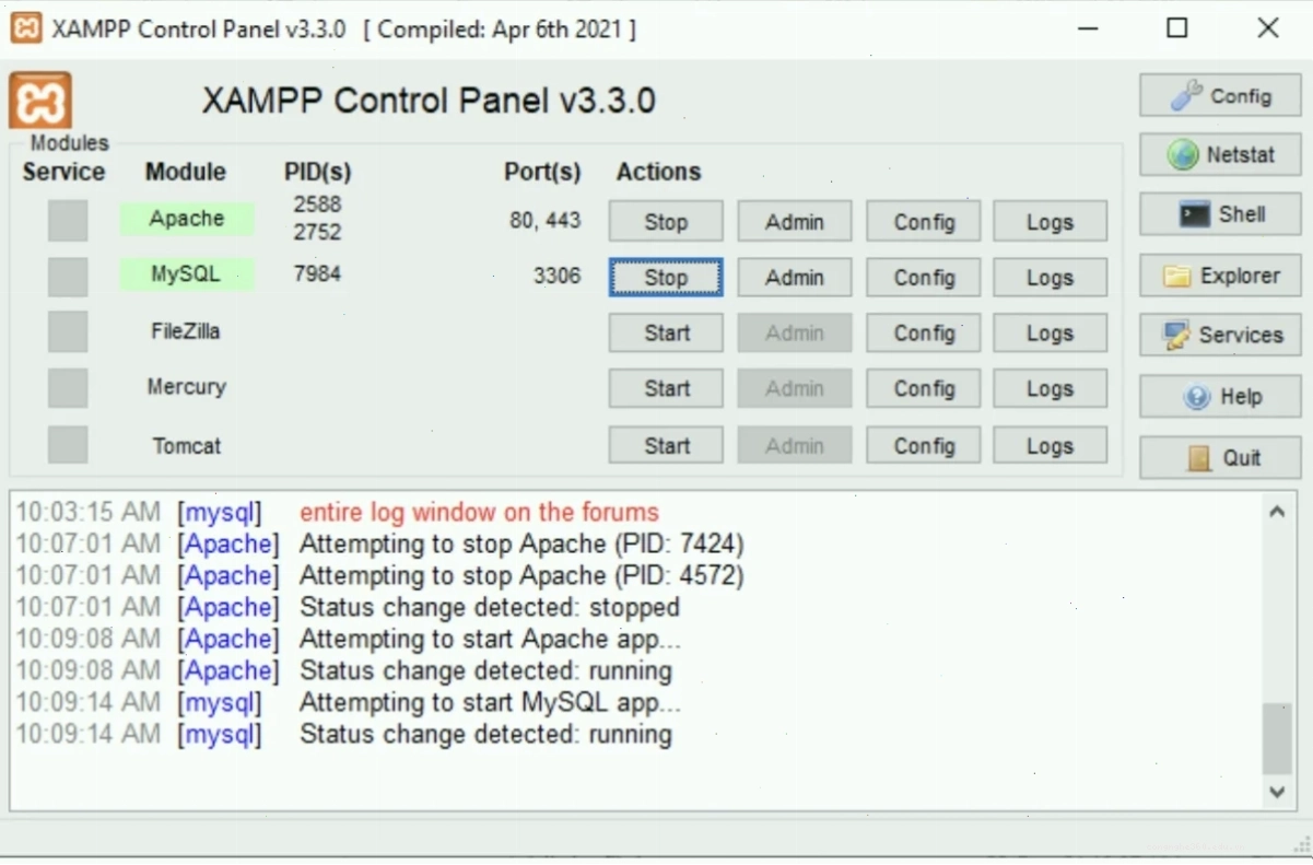 Tổng kết các bước khắc phục lỗi MySQL trong XAMPP