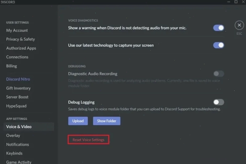 Vị trí tắt tính năng Overlay trong Discord giúp Roblox hoạt động ổn định hơn
