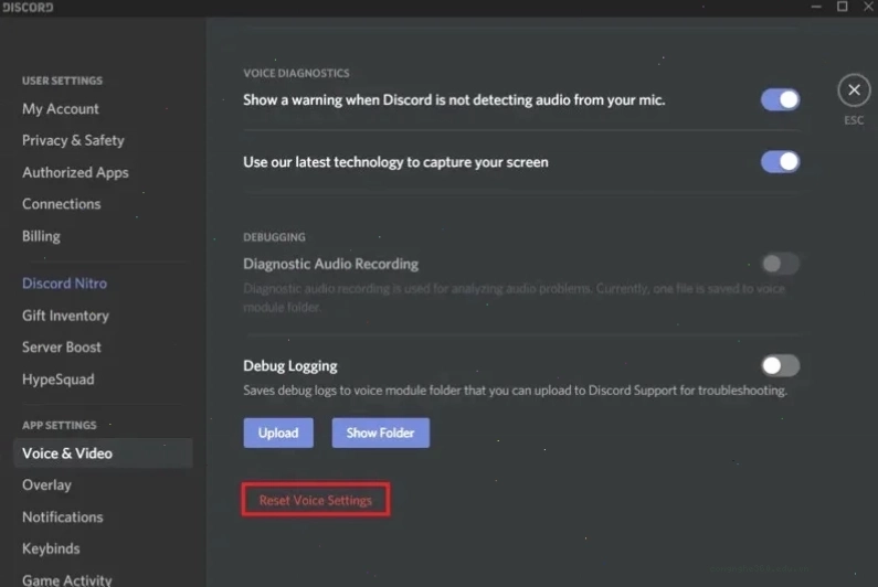 Vị trí tắt tính năng Overlay trong Discord giúp Roblox hoạt động ổn định hơn