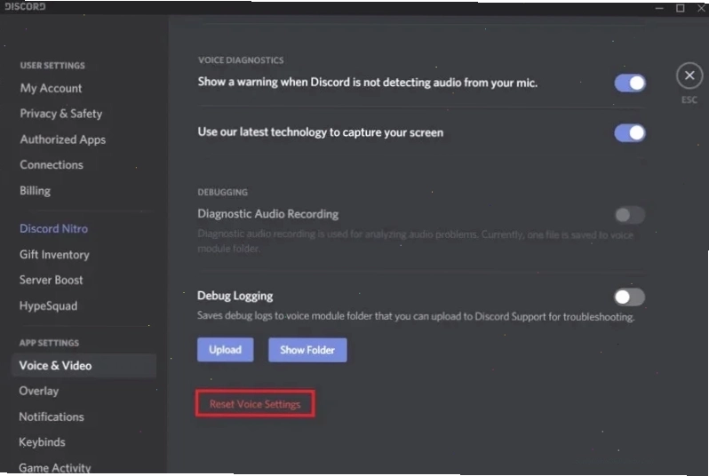 Vị trí tắt tính năng Overlay trong Discord giúp Roblox hoạt động ổn định hơn