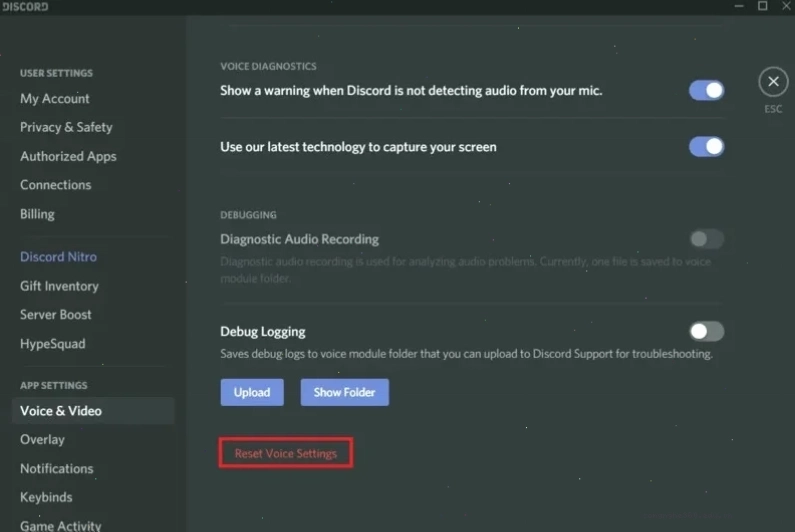 Vị trí tắt tính năng Overlay trong Discord giúp Roblox hoạt động ổn định hơn
