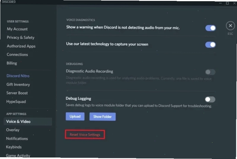 Vị trí tắt tính năng Overlay trong Discord giúp Roblox hoạt động ổn định hơn