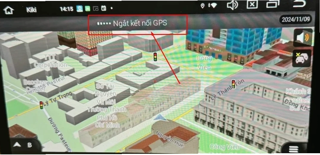 Vietmap S2 không nhận GPS do tín hiệu yếu