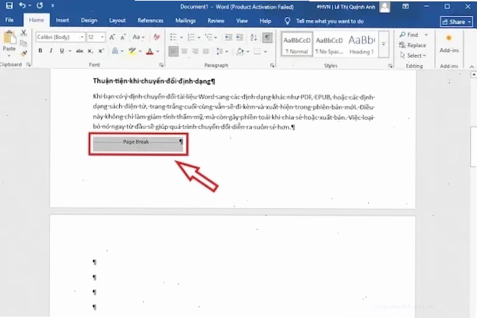 Xóa Ngắt Trang (Page Break) Hoặc Ngắt Phần (Section Break) Trong Word