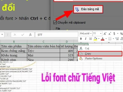 Bí kíp sửa file Excel bị lỗi font chữ: Đừng để công việc gián đoạn