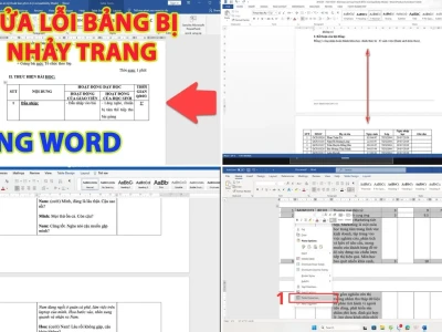 Bí Kíp Sửa Lỗi Bảng Bị Nhảy Trang Trong Word: Đánh Bay Sự Khó Chịu