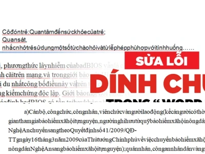 Bí quyết khắc phục lỗi chữ dính liền nhau trong Word chỉ trong nháy mắt