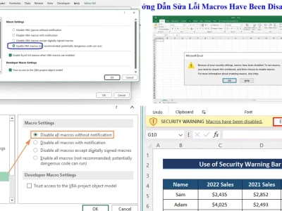 Bóc Trần Lỗi Macro Disabled Trong Excel: Giải Pháp Hay Cạm Bẫy?