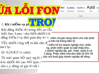 Cách chỉnh sửa phông chữ bị lỗi trong Word Đơn giản nhất 2026