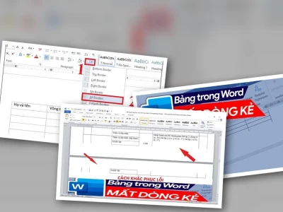 Cách sửa lỗi bảng trong Word bị mất dòng kẻ: Giải pháp triệt để