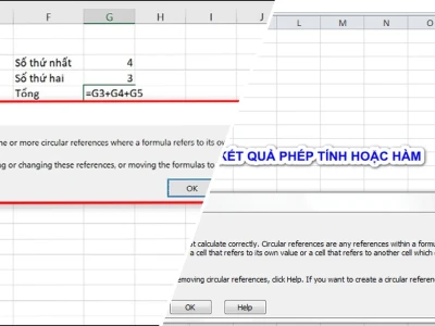 Cách Sửa Lỗi Circular Reference Warning Tối Ưu Hiệu Suất Excel 2026