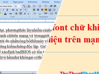 Cách Sửa Lỗi Font Chữ Khi Download Tài Liệu và Cứu Cánh Dữ Liệu