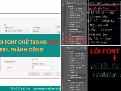 Cách sửa lỗi font chữ trong Cad 2022: Hướng dẫn chi tiết và mẹo vặt
