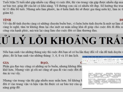 Cách sửa lỗi khoảng trắng giữa các chữ trong Word: Bí quyết xóa sạch tạp chất văn bản