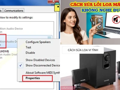 Cách sửa lỗi loa máy tính không nhận: Tự chẩn đoán hay gọi thợ?