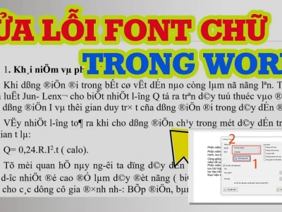 Cách sửa lỗi phông chữ khi tải về và những góc khuất ít ai ngờ