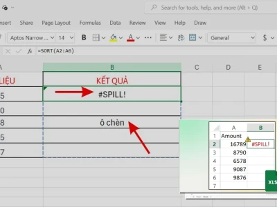 Cách sửa lỗi Spill trong Excel: Đánh bay thông báo khó chịu