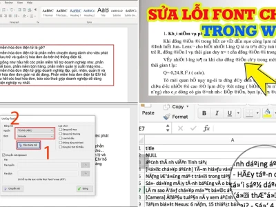 Hướng dẫn sửa lỗi phông chữ trong Word: Thủ thuật chuyên gia và lời cảnh báo