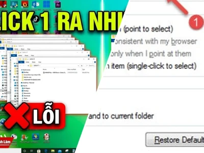 Khắc Phục Lỗi Click Thư Mục Hiện Cửa Sổ Mới Win 10 Hiệu Quả