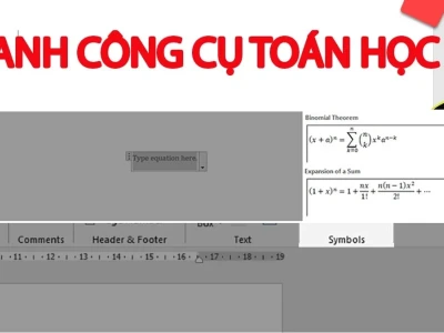 Khắc Phục Lỗi Phương Trình Word Không Hiển Thị Đúng Dạng