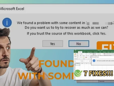 Lỗi Excel 'We Found a Problem' Bóc Trần Sự Thật Hay Chỉ Là Sự Cố?