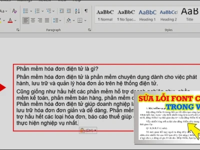 Sửa File Word Bị Lỗi Font Chữ: Đừng Để Chữ Nghĩa Trở Thành Mớ Hỗn Độn