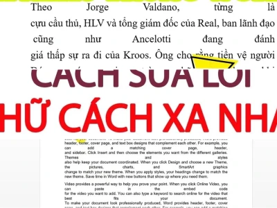 Sửa Lỗi Bị Cách Chữ 1 Khoảng Xa Trong Word: Lời Giải Đáp Gai Góc