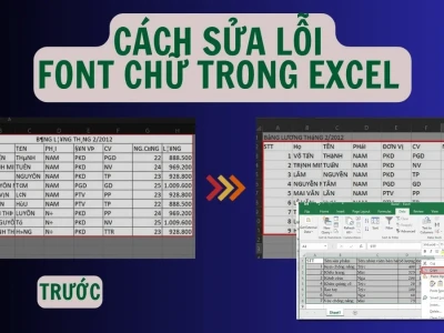 Sửa lỗi chữ to nhỏ trong Excel: Nguyên nhân bất ngờ và giải pháp triệt để 2026