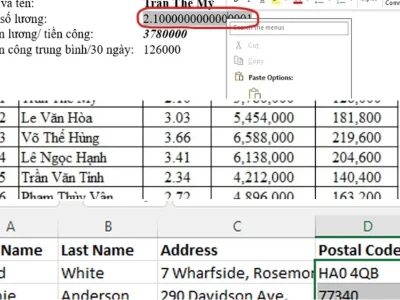 Sửa Lỗi Định Dạng Số Tiên Trong Mail Merge: Bí Quyết Cứu Vãn Dữ Liệu Excel
