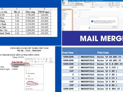 Sửa lỗi định dạng số tiền trong Mail Merge: Tại sao gặp phải và giải pháp tối ưu