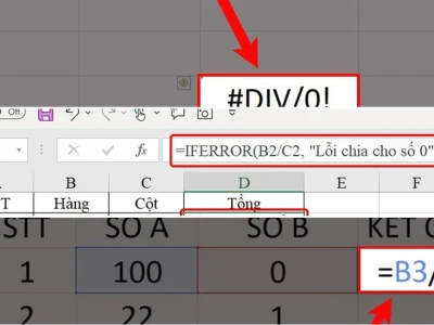 Sửa Lỗi Div/0 Excel: Đừng Mắc Kẹt Trong Vòng Lặp Sai Lầm!