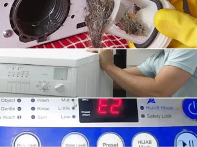 Sửa lỗi E2 máy giặt Aqua: Thủ phạm gây ức chế và giải pháp dứt điểm